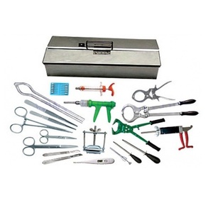 Juego de Instrumentos Veterinarios de Campo Hecho de Acero Inoxidable Alemán, Manual, con Certificación CE, Base de Instrumentos Quirúrgicos - Product Image 1