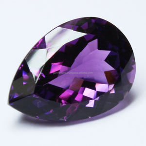 Top qualité brésilien violet améthyste poire coussin pierre à facettes à la main bijoux à bricoler soi-même faisant améthyste naturelle pierre précieuse en vrac - Product Image 4