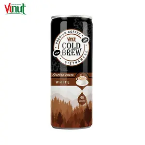VINUT Can (estañado) de 280ml, café blanco de marca privada, venta al por mayor, 100% puro