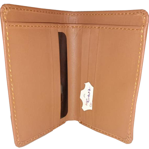 Cartera de Cuero Genuino de Alta Calidad Color Marrón Unisex para Dinero y Tarjetas, Antirrobo, con Logotipo Personalizado, Precio al por Mayor, EE. UU. - Product Image 3