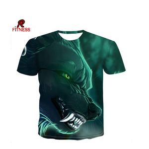 Camiseta de Hombre con Estampado de Dibujos Animados por Sublimación, Diseño de Logotipo en Gel de Silicona Impreso en 3D, OEM, de la Mejor Calidad, en Oferta - Product Image 2