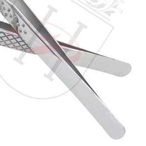 แหนบต่อขนตาสเตนเลสคู่,แหนบขนตาคุณภาพสูงคู่พร้อมโลโก้ของคุณเอง - Product Image 4