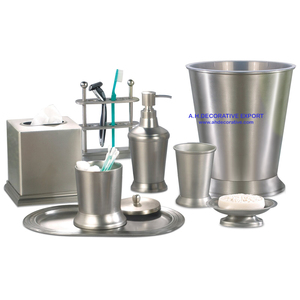 Luxury <b>Bathroom</b> <b>Sets</b> Hot Selling New Design Metal <b>Bathroom</b> <b>Accessories</b> New Fancy <b>Bathroom</b> Storage for Hotel - Product Image 6