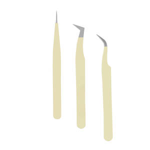 Fournisseur direct d'usine GEMSTONE ENTERPRISES GS-531 Kit de pinces à cils en acier inoxydable durable et réutilisable, logo personnalisé, fabriqué au Pakistan - Product Image 1