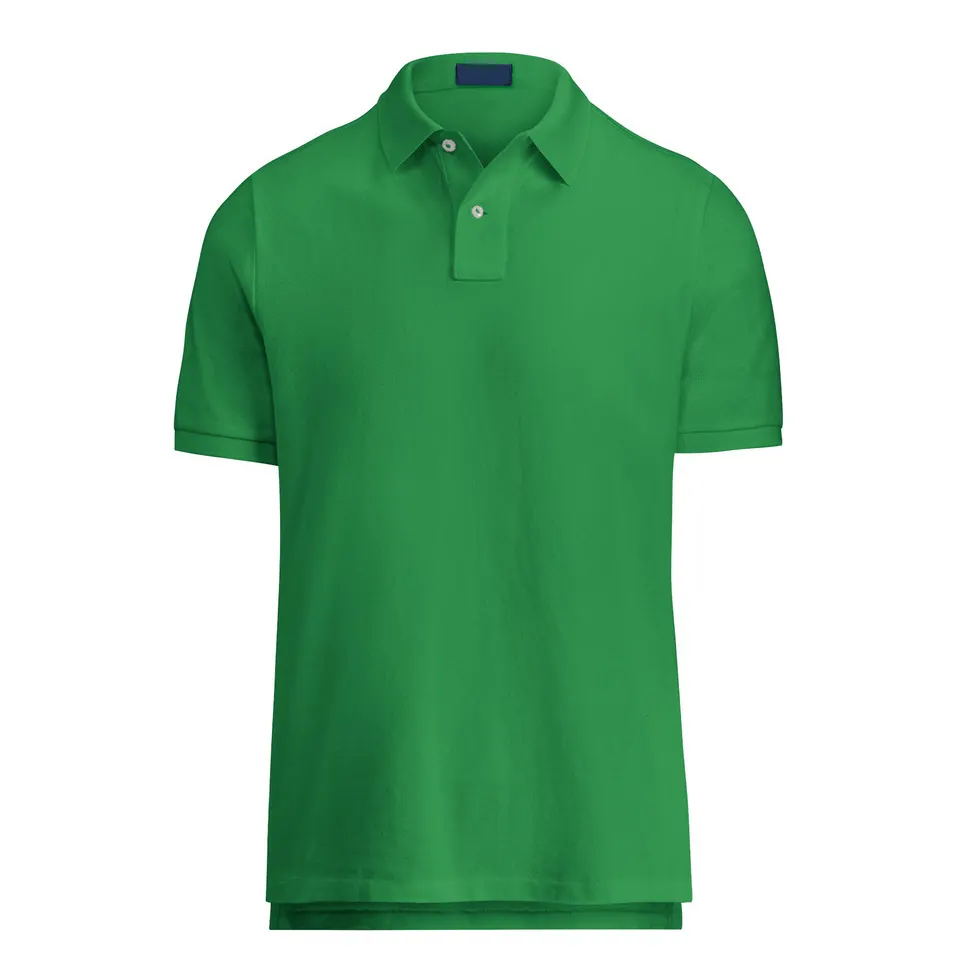 2023 Custom Green Mens Polo Shirts Mens Clothing Sublimation Polo shirt Casual outdoor gym street wear Sports wear OEM