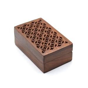Boîtes de rangement de bijoux en bois belles et traditionnelles faites à la main de meilleure qualité et boîte-cadeau petite boîte d'emballage en bois - Product Image 2
