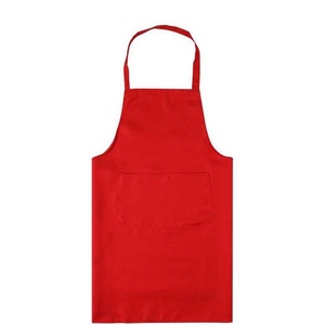 Tablier long en coton biologique, couleur rouge, taille hanche, certifié, 100% - Product Image 5