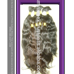 8 "hasta 40" Textura natural marrón natural Suave y suave Cabello humano indio a granel de la India Cabello crudo de la India - Product Image 6