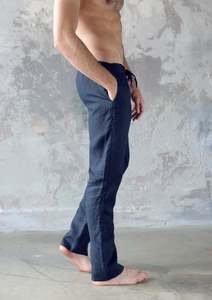 Pantalones de algodón para hombre, Pantalones rectos de talla grande, pantalones de algodón rojo - Product Image 4