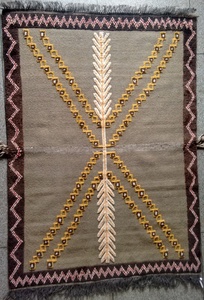 Tapis marocain tissé à la main à poils longs, antidérapant, rembourré, 100% laine, velours pelucheux, motif géométrique, pour chambre adulte, salon, canapé - Product Image 2