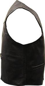<b>Biker</b> Leather <b>Waistcoats</b> for Men Custom Made Cowhide Leather Vest for Me Made in Pakistan - Product Image 2