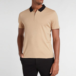 2025 nuevo diseño de algodón fino para hombre para Polo logotipo personalizado cuello vuelto con patrón sólido precio al por mayor - Product Image 1