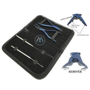 Premium Black Stainless Steel Microlink Bead Removal <b>Tool</b> Effortless Hair Extension Beads Remover <b>Pliers</b> - Product Image 5