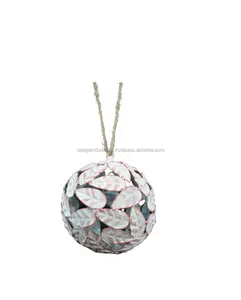 Exotische Metalen Bal Kerst Opknoping Ornament Voor Kerstversiering Gebruik Met Opknoping Touw Ornament