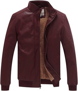 High Quality Customizable Men's Turn-down Collar <b>Fleece</b> <b>Lined</b> Woven Bomber <b>Jacket</b> Eco-Friendly Quick Dry Anti-Bacterial Winter - Product Image 4