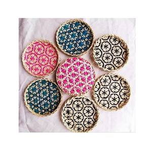 Toppik — panier en bambou rond, plat, décoration murale écologique, produit pour la maison - Product Image 1