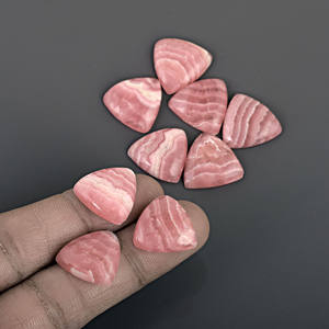Cabujones de Rodocrosita en forma de trillón triangular, 4 MM, semigemas sueltas, para joyería fina, fabricante de accesorios - Product Image 5