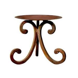 Soporte de vela de Metal, venta al por mayor, portavelas de lujo, forma redonda, vajilla, con chimenea de vidrio, novedad - Product Image 5