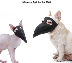 Vietnam Personnalisé Feutre Bec Médecin Grands Petits Vêtements Pour Animaux De Compagnie Chien Vêtements Halloween Costume de Chien - Product Image 4