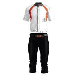 FIZAY ENTERPRISES Uniforme de Béisbol para Hombres, Ropa Deportiva de Calidad Premium, Color Blanco y Negro, Hecho a Medida, Nuevo Diseño para Jóvenes - Product Image 1