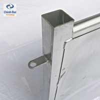Panneaux de clôture portables pour moutons et bovins, galvanisés, soudés, certifiés ASTM, de haute qualité, certifiés ISO 9001, en acier Chinh Dai 30x30x1.5mm
