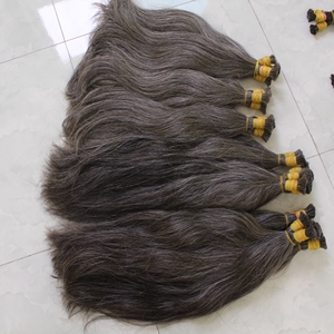 Superventas 100% Remy onda Natural crudo gris virgen cutícula alineada extensión de cabello humano vietnamita estilo de trama de piel - Product Image 4