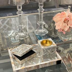 Brûleur Bakhoor élégant avec incrustation de nacre Mabkhara décoratif fait à la main pour le travail d'incrustation de résine et d'os de parfum de maison - Product Image 6