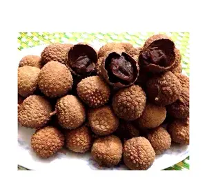 High Quality Bac Giang Dried Lychee Tien Vua Lychee Round Sweet And Natural Brown Color Dried Fruit From Vietnam