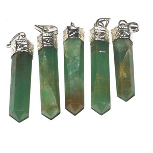 Colgantes de lápiz de Aventurina verde Comprar colgantes de piedras preciosas al por mayor - Product Image 1