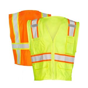 Chaleco DE SEGURIDAD DE MALLA reflectante de alta visibilidad con bolsillos Chaleco de seguridad de construcción de carreteras impermeable - Product Image 1