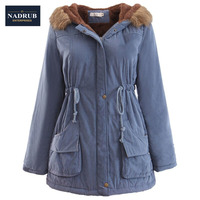 Parkas à capuche pour femmes, blouson chaud avec col en fourrure, à coupe épaisse, mi-long, nouvelle collection hiver 2020