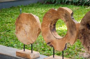 Meilleures ventes : Anneaux en bois de teck de haute qualité, durables et écologiques, qualité supérieure pour l'esthétique de la décoration intérieure - Product Image 2