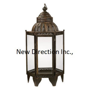 Produit de vente chaude pour la maison hôtel Restaurant accessoires de décoration finition personnalisée lanterne en métal en verre de qualité supérieure - Product Image 2