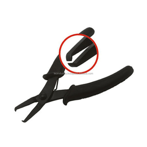 Outil de perlage Pince à anneau fendu 130mm Outil à main de fabrication de bijoux noirs - Product Image 5