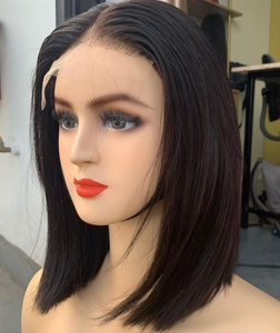 <b>Bob</b> <b>Wig</b> Vietnamese 100% Virgin Remy Human Hair for Lace Transparent Extension Straight 180% Density All Colors - Product Image 1