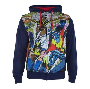Sudadera con capucha unisex de invierno, personalizada, de alta calidad, a cuadros, bordada, impermeable, forrada, antiencogimiento, informal, con dibujos animados. - Product Image 1