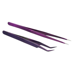 Pince à épiler à cils personnalisable, en acier inoxydable, pour extensions de cils, avec Logo, offre spéciale - Product Image 2