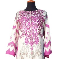 Kurti pour femme en lin, rayonne, coton, soie, viscose, tissu lawn, modèle MP-A054, délai de livraison d'échantillon de 7 jours, fabriqué au Pakistan, service OEM