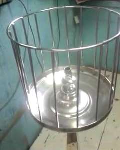 กรงสูบชิชาทรงกลมเคลือบเงาทำจากสเตนเลสสตีลใช้เทคนิคการออกแบบใหม่ทุกขนาด - Product Image 4