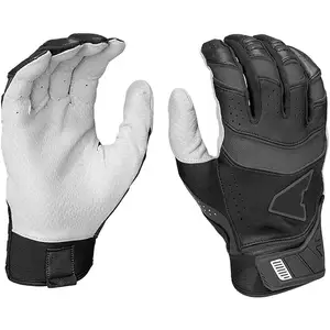 บล็อกสีที่กำหนดเองแฟชั่นใหม่สไตล์ฤดูหนาวที่อบอุ่นเต็มนิ้วเบสบอลแม่นถุงมือผู้ชายขายส่ง - Product Image 1