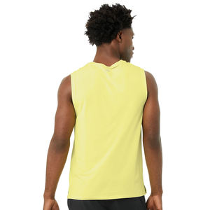 Camiseta deportiva tejida para hombre con decoración de botones y ropa deportiva ahuecada - Product Image 4