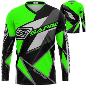 High Quality Motocross Jersey Made of 100% Polyester Micro Mesh fabric with Never fading color sublimation process custom design