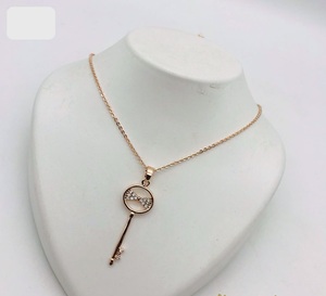 Forma encantadora 2021 nuevo colgante de cadena de moda chapado en oro rosa para uso diario estilo lindo niñas Meetali creación regalo - Product Image 4