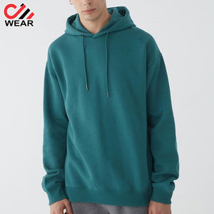 เสื้อฮู้ดเข้ารูปผ้าฝ้ายโอเวอร์ไซส์สำหรับผู้ชายเสื้อฮู้ดเข้ารูปขนาดปกติโลโก้ออกแบบได้ตามต้องการ - Product Image 4