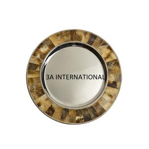 Assiettes de service, assiettes de présentation, plateaux à dessert, plateaux de service en métal martelé, ustensiles de cuisine décoratifs de haute qualité - Product Image 5