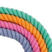Laisse pour chien en corde de coton de haute qualité, personnalisée, résistante, avec couleur et logo de marque sur mesure à prix très avantageux
