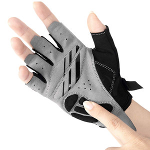 Gants de course demi-doigts sur mesure Gants de cyclisme respirants confortables avec un excellent ajustement - Product Image 4