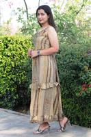 Robe de plage en crêpe de soie, meilleure qualité 100%, style Boho