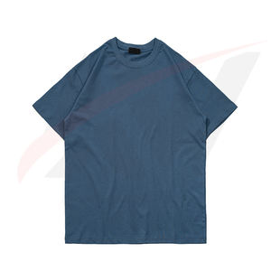 OEM/ODM T-shirts personnalisés Impression de logo T-shirt pour hommes en coton lourd surdimensionné pour hommes et femmes T-shirts d'été à la mode 2024 - Product Image 3