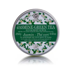 Quantidade maior Fornecedor de ingredientes de Alta Qualidade Feito de Jasmim Chá Verde Esfoliação Corporal Esfoliante para Os Compradores Em Massa